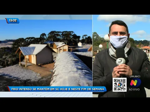 Chegada da neve e frio intenso em Santa Catarina