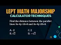 LEPT MATH MAJORSHIP REVIEWER CALCULATOR TECHNIQUES PAST BOARD PROBLEM DISTANCE PARALLEL LINES