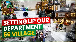 Setting up Our Department 56 Village The Christmas Couple