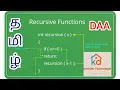 Recursion or Recursive Functions in Tamil Kris ev Technologies