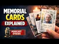 Memorial Cards Explained Meaning Design DIY Options Professional Services and the Difference