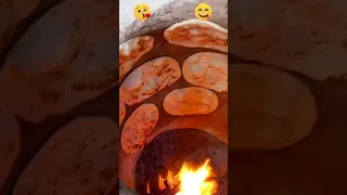 خبز تنور الطين في الريف الخبز العراقي 