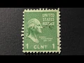 US postage stamps George Washington 1789-1797 Postage stamp price 1 cent