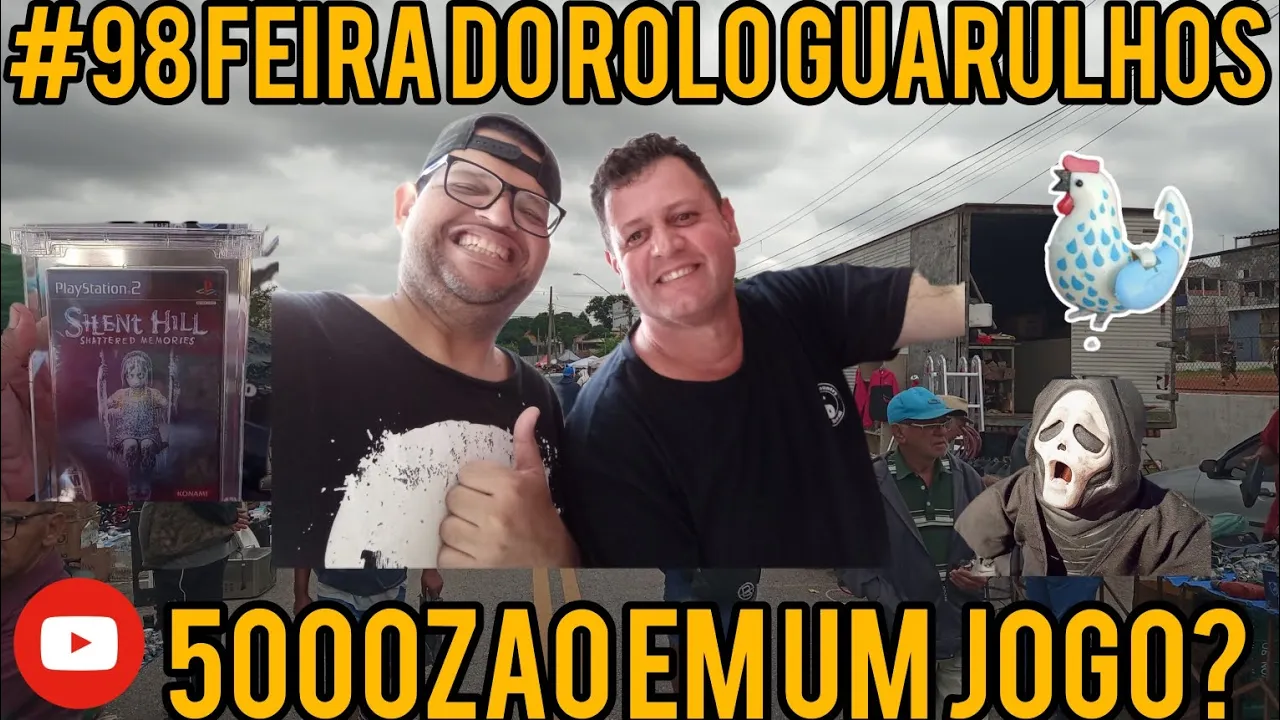 #98 Feira do Rolo Guarulhos Praça 8 Caçada Gamer - Jogo PS2 Vale 5K? GhostFace, Maggi e Muitos Games