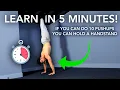 Learn to Achieve A Handstand Fast - Hacks Make it Easy