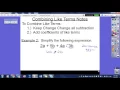 Combining Like Terms Notes