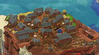 I Built a Gold Mining Village in Minecraft