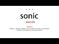 Download Lagu How to pronounce sonic - Vocab Today