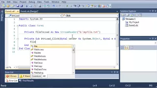 Visual Basic Tutorial 125 StreamReaders