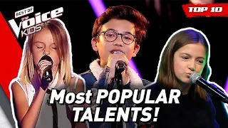 most popular talents on the voice kids top 10
