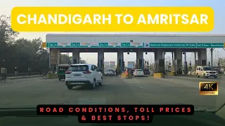 chandigarh to amritsar road trip 2026 road conditions toll prices u0026 best stops 