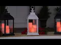 Candle Impressions Large Indoor Outdoor Lantern with 3 Candles on QVC