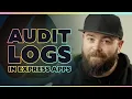 Add audit logging and log streams to a Node Express app