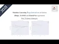 Class 9 Machine learning Regularization in Python Ridge LASSO and ElasticNet regression