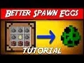 Minecraft BETTER SPAWN EGGS Let players craft mob eggs Plugin Tutorial