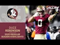 Duce Robinson 2025 Regular Season Highlights Florida State Wide Receiver