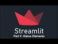 Streamlit Part 9 Mastering Status Elements