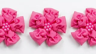 Flor Linda E Econômica Usando Tecido Crepe / Modelo Novo