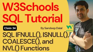 W3Schools SQL Tutorial Class 34 SQL IFNULL ISNULL COALESCE and NVL Functions Sandeep