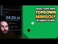 Make Your Own Topdown Minigolf in Under 35 Minutes GameMaker Studio 2 Speedrun Tutorial