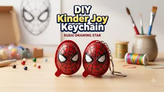 DIY Spider-Man Keychain from Kinder Joy 😍 | Easy & Creative DIY Craft | Handmade Keychain 