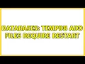 Databases Tempdb Add files require Restart