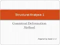 Consistent Deformation Method - Force method