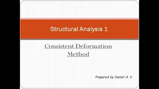 Consistent Deformation Method - Force method