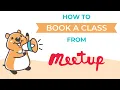 How to book a class from Meetup
