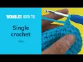How to crochet single stitches sc in the round