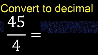 Convert to decimal How To Convert Decimals to Fractions