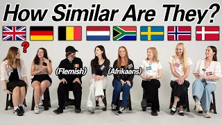 Can 8 Germanic Language speakers understand Each Other