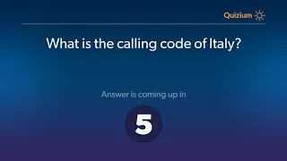 What is the calling code of Italy Italy Quiz