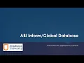 ABI Inform Global Database