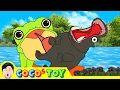Download Lagu The frog that ate the hippos｜Learn reptiles name, cartoons for kids｜CoCosToy