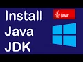 Install java JDK on Windows 10 set JAVA - HOME path