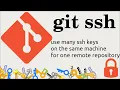 Authenticate with SSH keys to many repositories Git tutorial