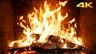 🔥 Watch This Fireplace & Unwind (12 HOURS) with Fiery Hearth and Cozy Ambience for Christmas Nights
