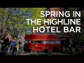 Spring in the Highline Coffee Bar - The Best coffee and amazing weather in Chelsea New York City