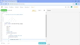 To Print Pyramid Pattern in Java