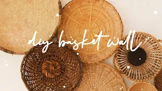 DIY BASKET WALL BOHO HOME DECOR