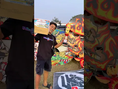 Alhamdulillah Juara 3 layangan naga #festival #kite #layangan #layangannaga #kopdarlayangan