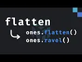 9 How to flatten and ravel arrays in NumPy