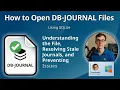 How to Open DB-JOURNAL Files SQLite