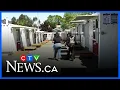 Saddest day on the job - Shipping container community removed from Royal Athletic Park parking lot