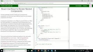 freecodecamp - React Use React to Render Nested Components