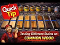 Testing Several different Stains on Common Lumber