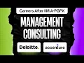 Careers After IIM-A PGPX Management Consulting Accenture