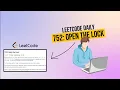 LeetCode Daily 752 Open the Lock