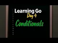 Go from Scratch Day 4 - Conditionals Switch Statements the Any Type Explained